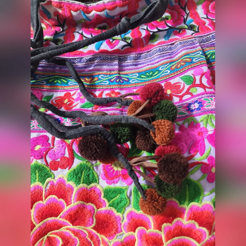 Hmong embroidered boho
